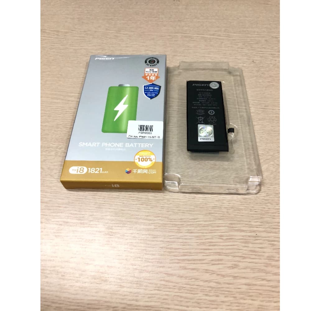 Pin iPhone 8 PISEN (Dung lượng chuẩn 1821mAh)
