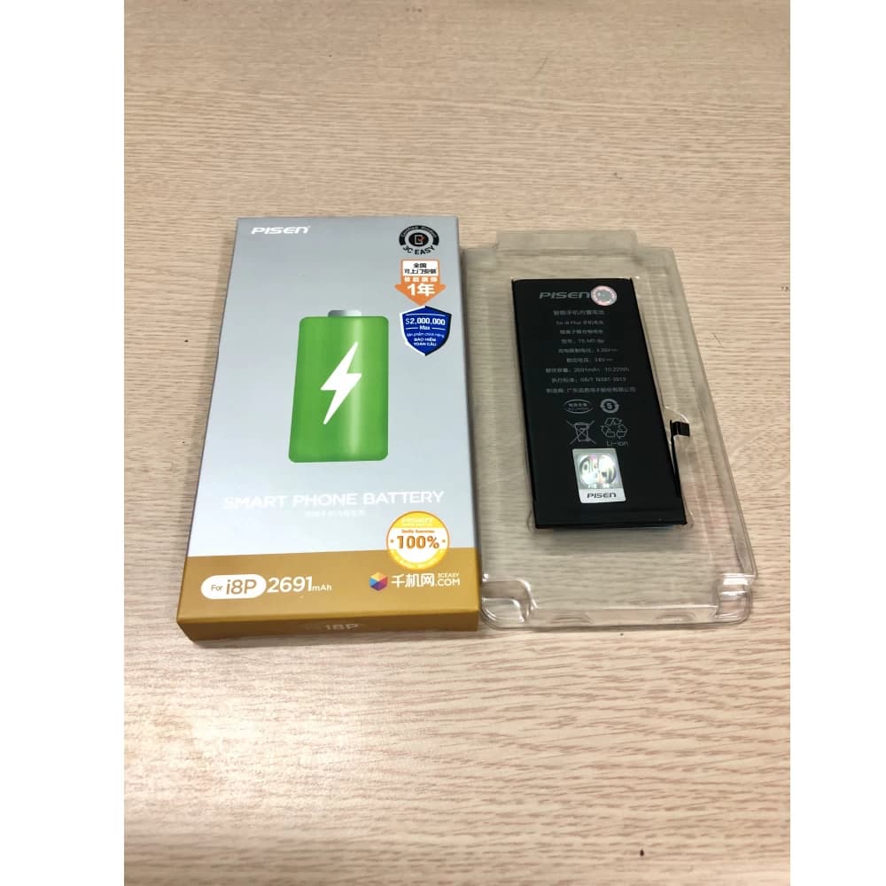 Pin iPhone 8 Plus PISEN (Dung lượng chuẩn 2691mAh)