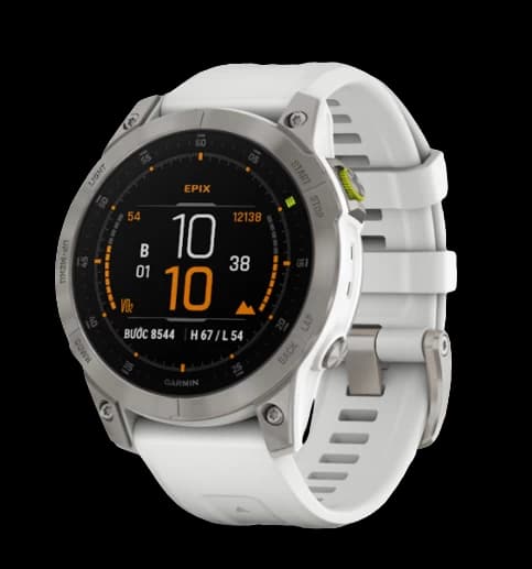 Đồng hồ Garmin Epix Gen 2 Trắng Carrera Titanium với Dây Silicone SEA