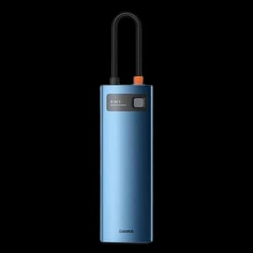 HUB chuyển đổi Baseus Metal Gleam Type C 8 trong 1