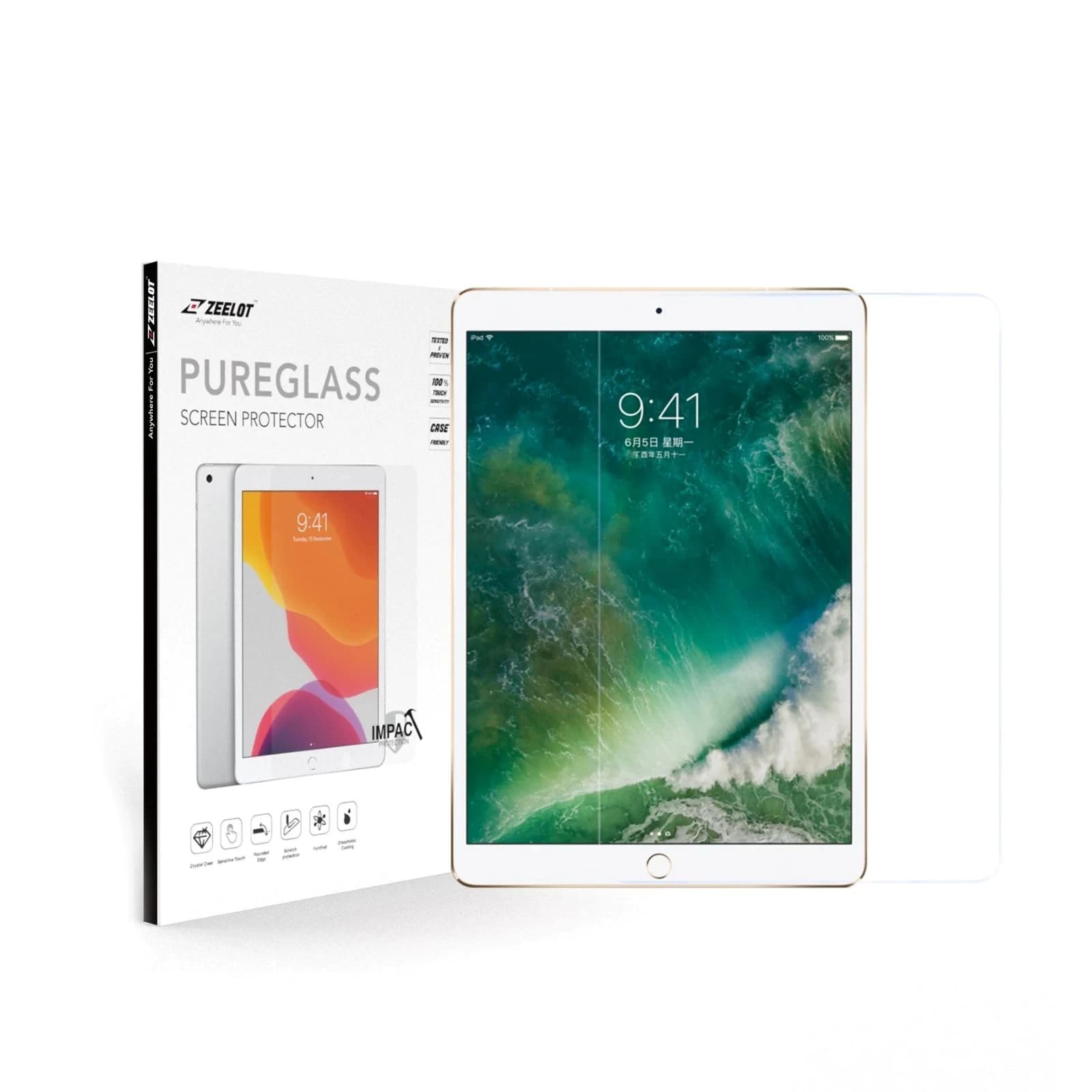 Dán cường lực iPad Gen 9th 10.2 Zeelot