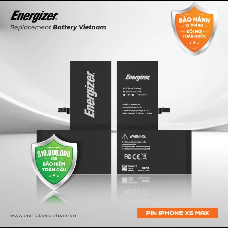 Pin Energizer iPhone XS MAX ECAXM3174P