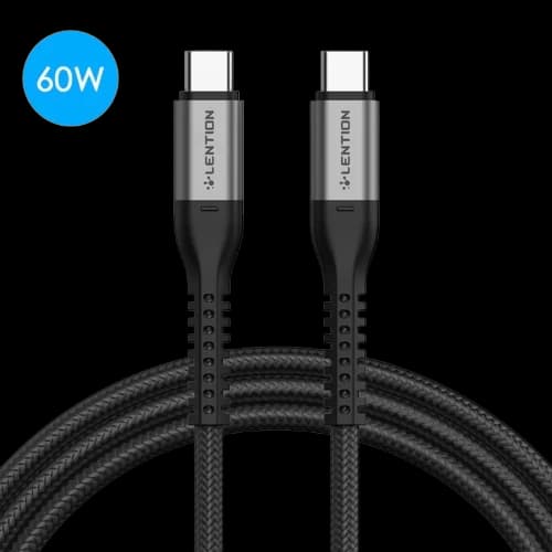 Dây cáp sạc Lention USB C to C 60W 1M