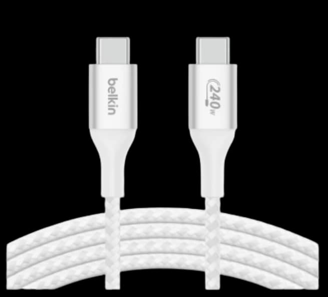 Cáp Belkin USB Type C C PD3.1 1 mét vỏ dù công suất 240W
