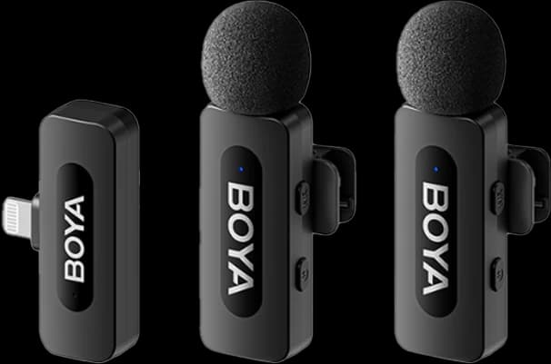 Microphone thu âm không dây Boya BY V2 V2.0 (Lightning 2 Mic)