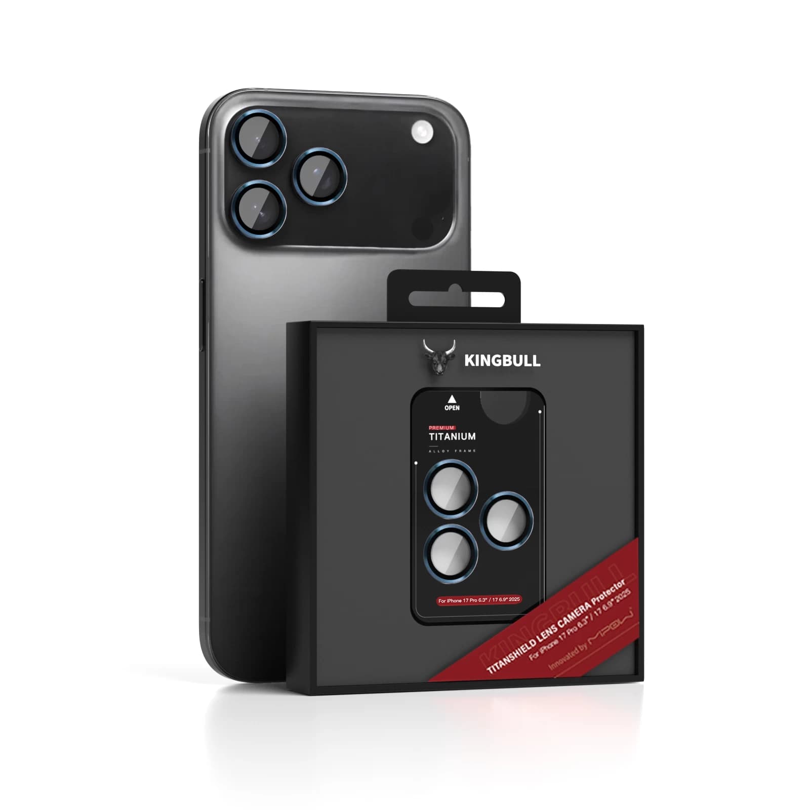 Lens Camera Mipow Kingbull Titanshield iPhone 17 Pro 6.3'' 17 Pro Max 6.9