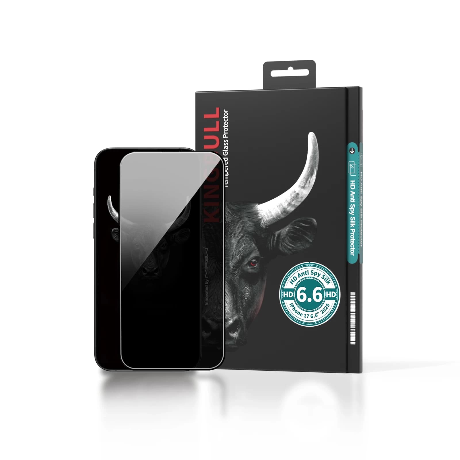 Dán Cường Lực Chống Nhìn Trộm Mipow Kingbull HD Anti Spy iPhone 17 Air