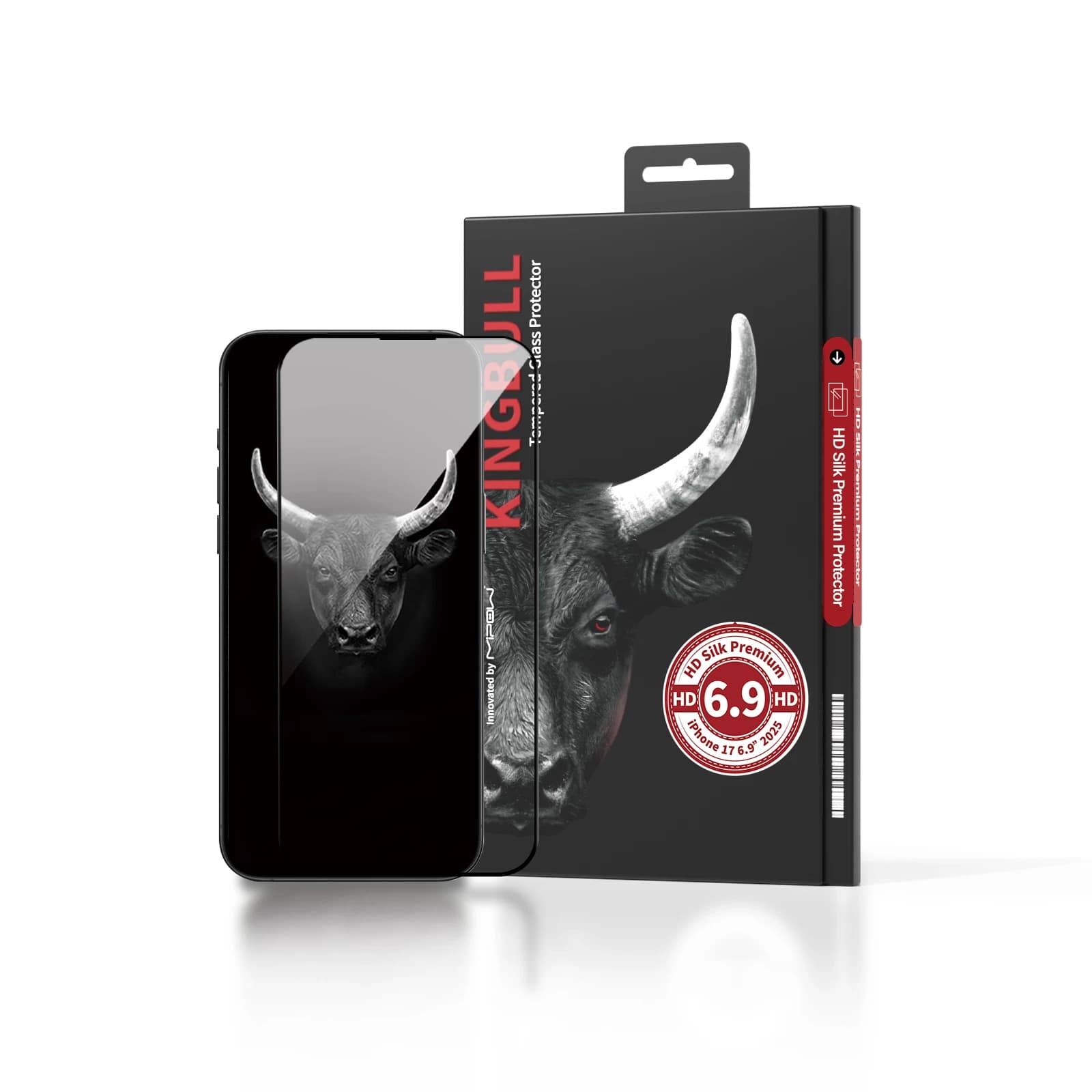 Dán Cường Lực Trong Suốt Mipow Kingbull HD Silk Premium iPhone 17 Pro Max