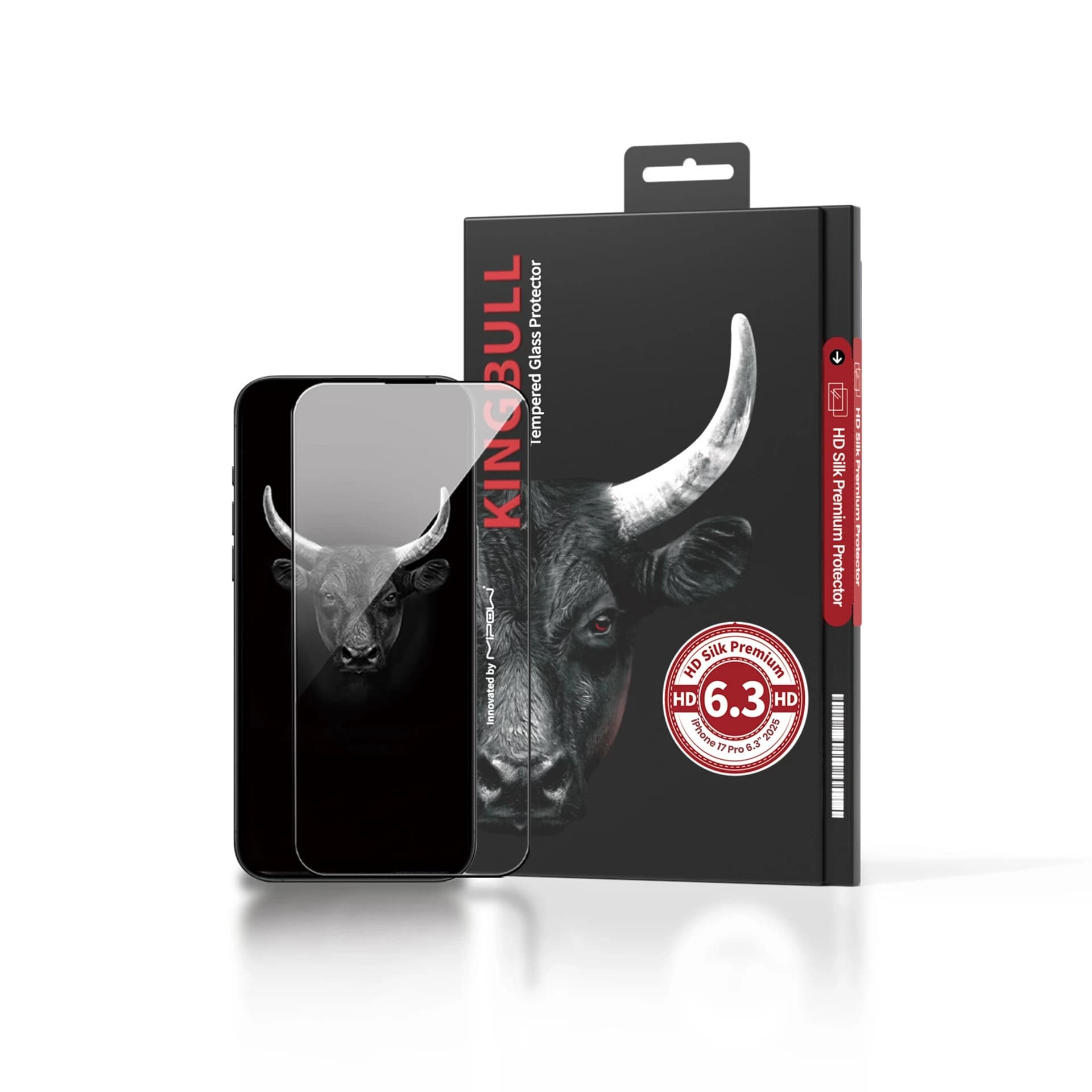 Dán Cường Lực Trong Suốt Mipow Kingbull HD Silk Premium iPhone 17 Pro