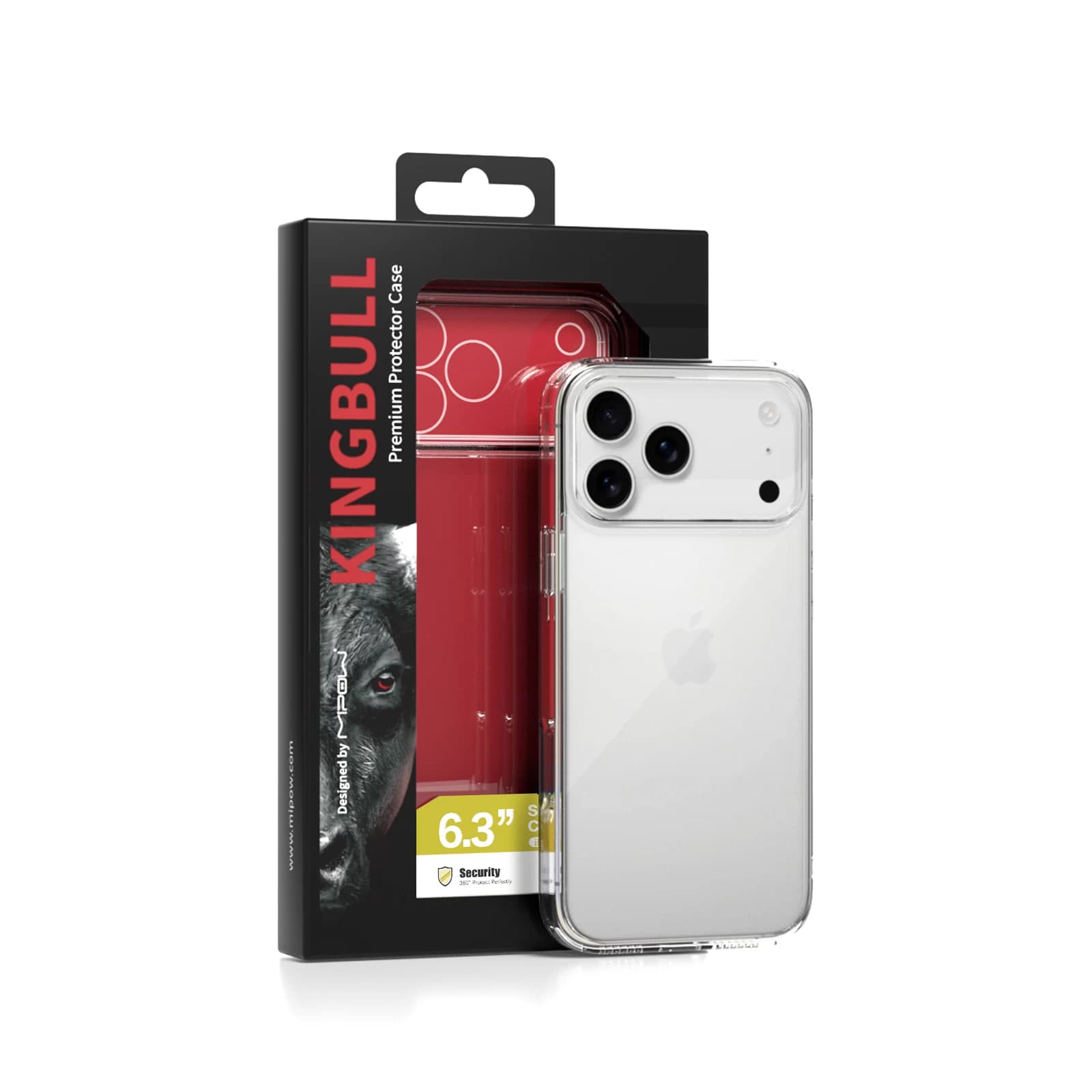Ốp Lưng Mipow Kingbull Soft TPU Transparent iPhone 17 Pro