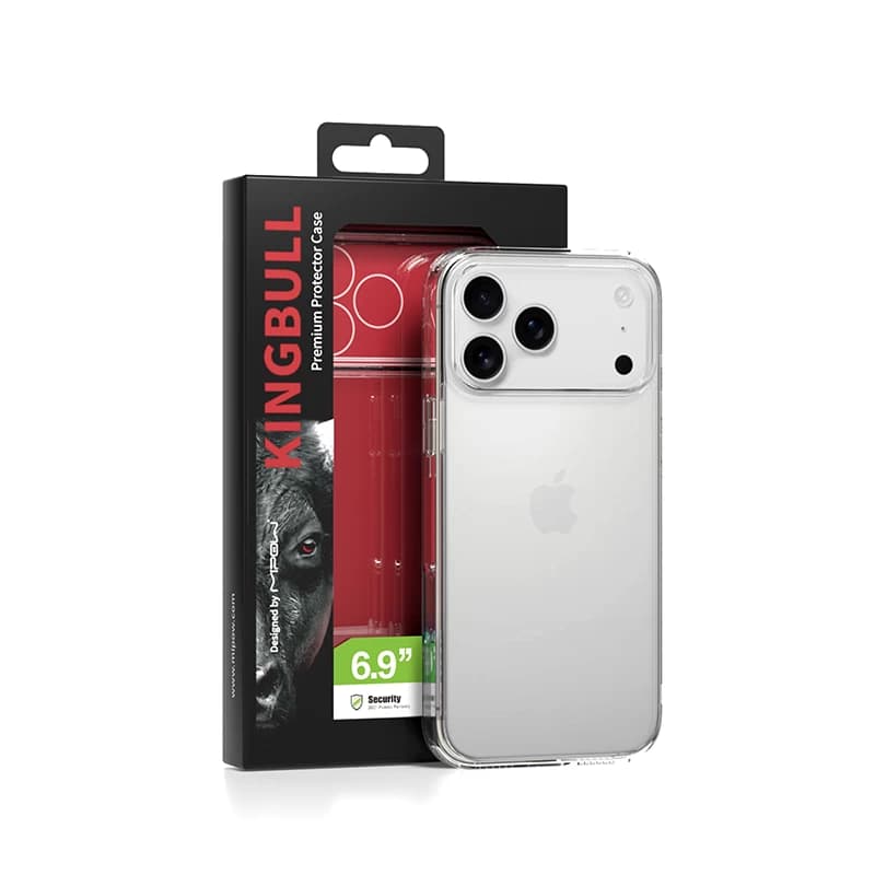 Ốp Lưng Mipow Kingbull Tempered Glass Transparent iPhone 17 Pro Max