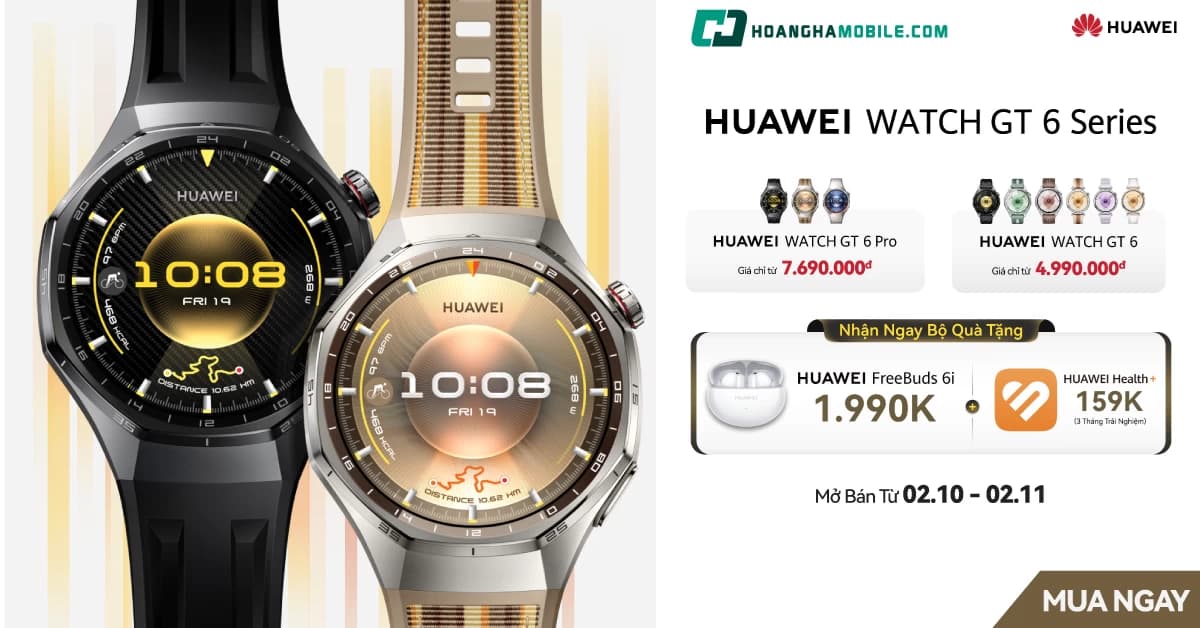 Đồng hồ thông minh Huawei GT 6 46mm Màu Xanh lá dây woven