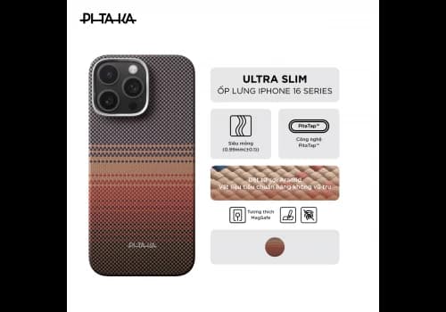 Ốp lưng PITAKA Ultra Slim (with PitaTap) iPhone 16 Pro Max