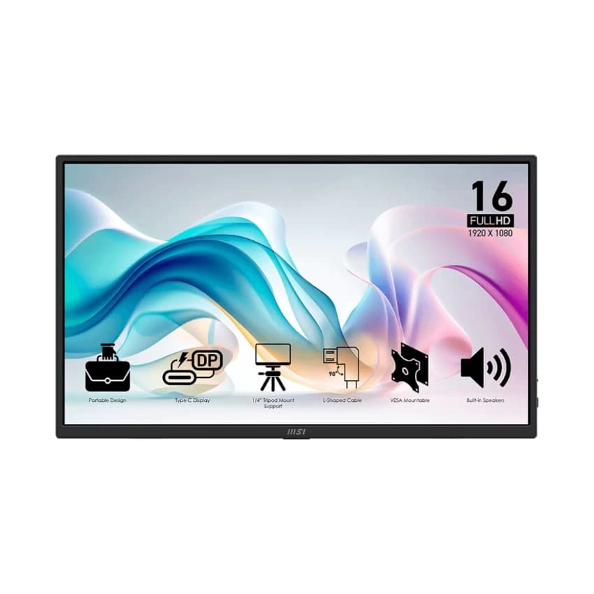 Màn hình di động MSI Pro MP165 E6 (15.6 inch FHD IPS 60Hz 4ms loa USB C)