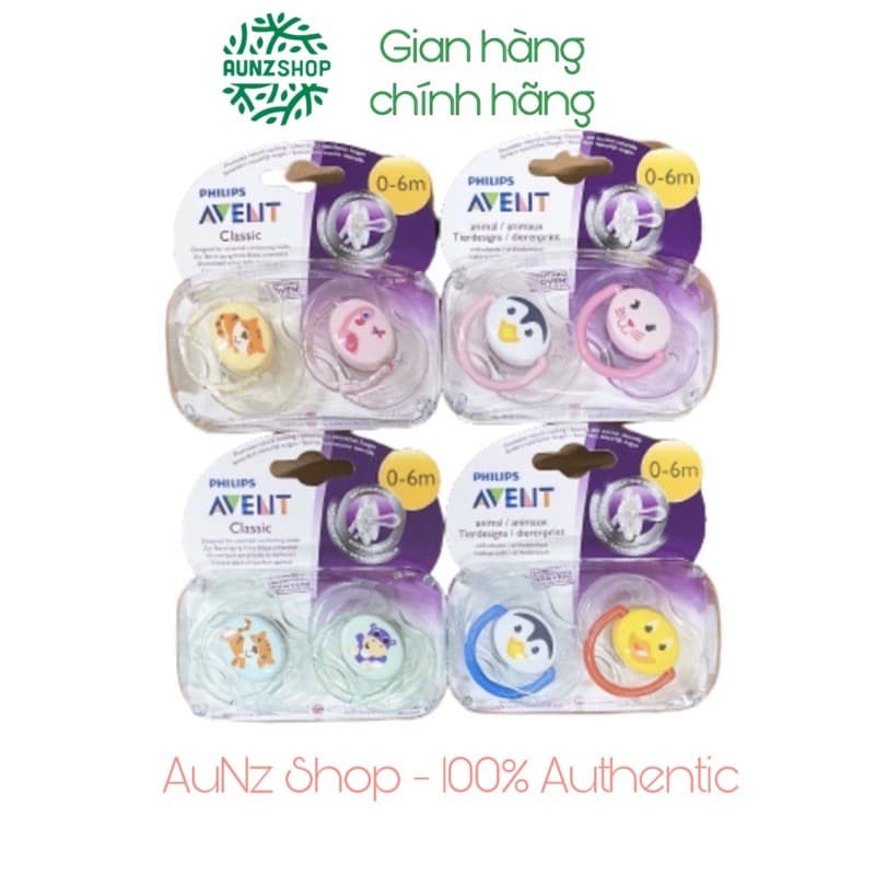 Ti Giả Chỉnh Nha Philips Avent Cho Bé Có Nắp Đậy