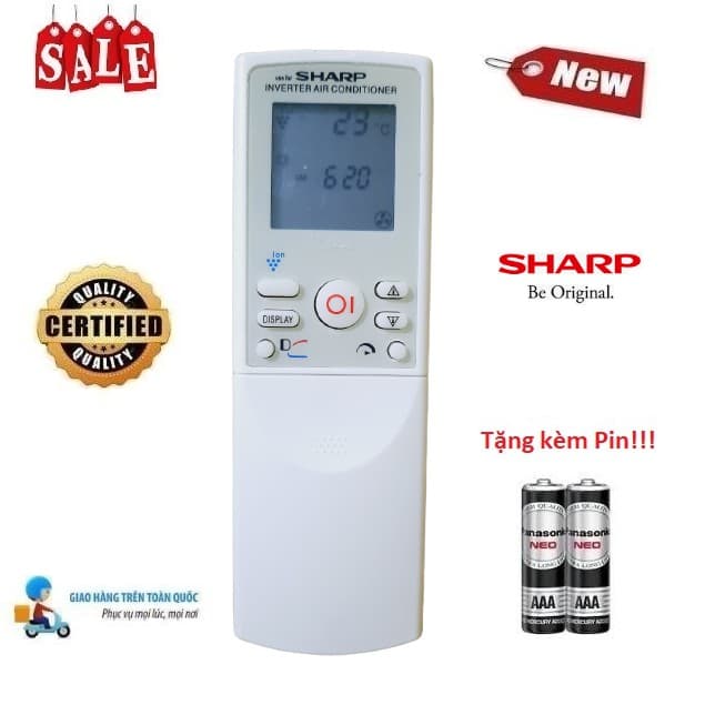 Remote Điều khiển thay thế tương thích cho điều hòa Sharp 6 các dòng Sharp AH X AH A AY A 9000 12000 18000BTU Hàng tốt