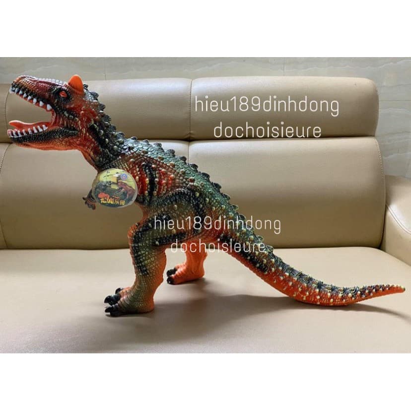 Khủng long bạo chúa ac quỷ 2 sừng carnotaurus cao su cỡ siêu lớn có âm thanh