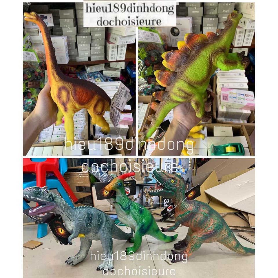 Khủng long bạo chúa cao su có âm thanh (Khách chat chọn mẫu hoặc shop gửi mẫu ngẫu nhiên)