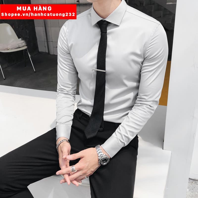 áo sơ mi nam dài tay áo sơmi nam nhiều màu HANH6YUTW