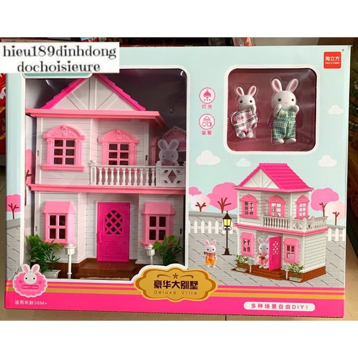 Hộp đồ chơi biệt thự của thỏ
