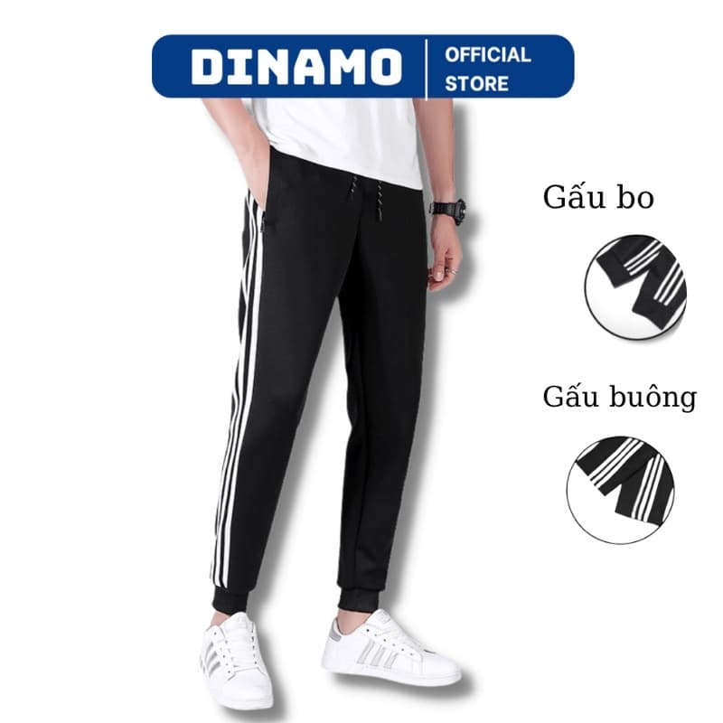 Quần thể thao unisex TEHE STORE quần tập thể dục 3 sọc