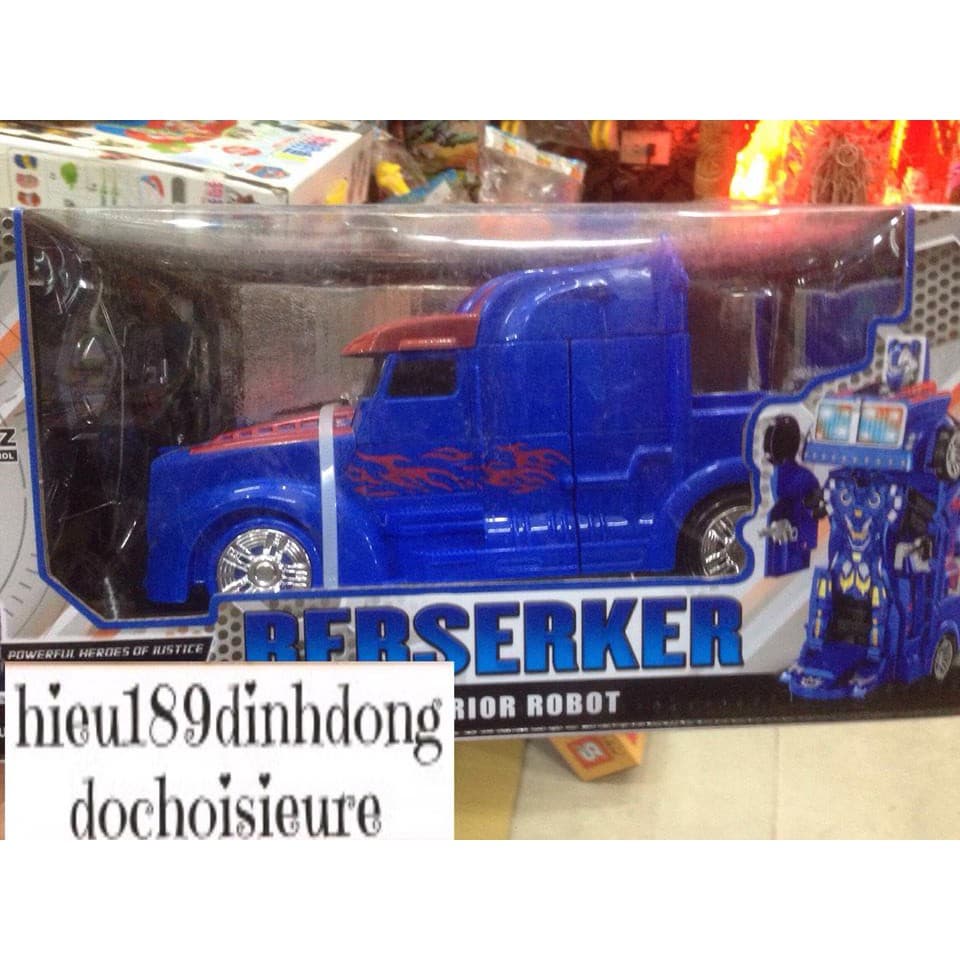 Oto optimus điều khiển biến hình robot transformers tặng kèm pin (ảnh thật)