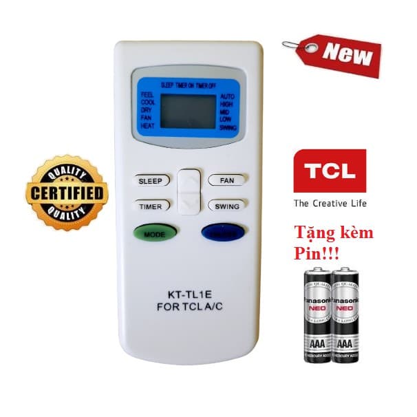 Điều khiển thay thế tương thích cho điều hòa TCL 2 Hàng tốt các dòng TCL TAC RVSC 9 12 18000BTU 1 2 chiều Inverter