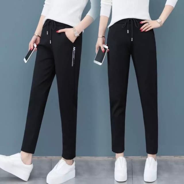Quần nữ ống suông vải umi Hàn cao cấp