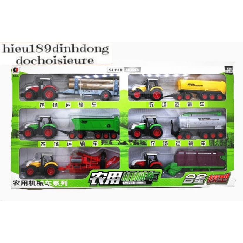Bộ 6 xe chuyên trở gỗ cỡ lớn hợp kim sắt kết hợp nhựa (ảnh thật)