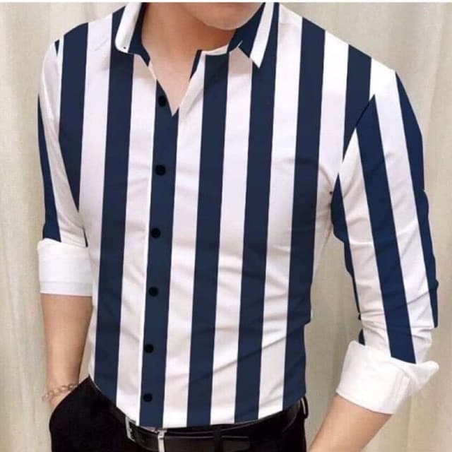 áo sơ mi nam dài tay áo sơ mi nam dài tay tím than trắng HANY5554