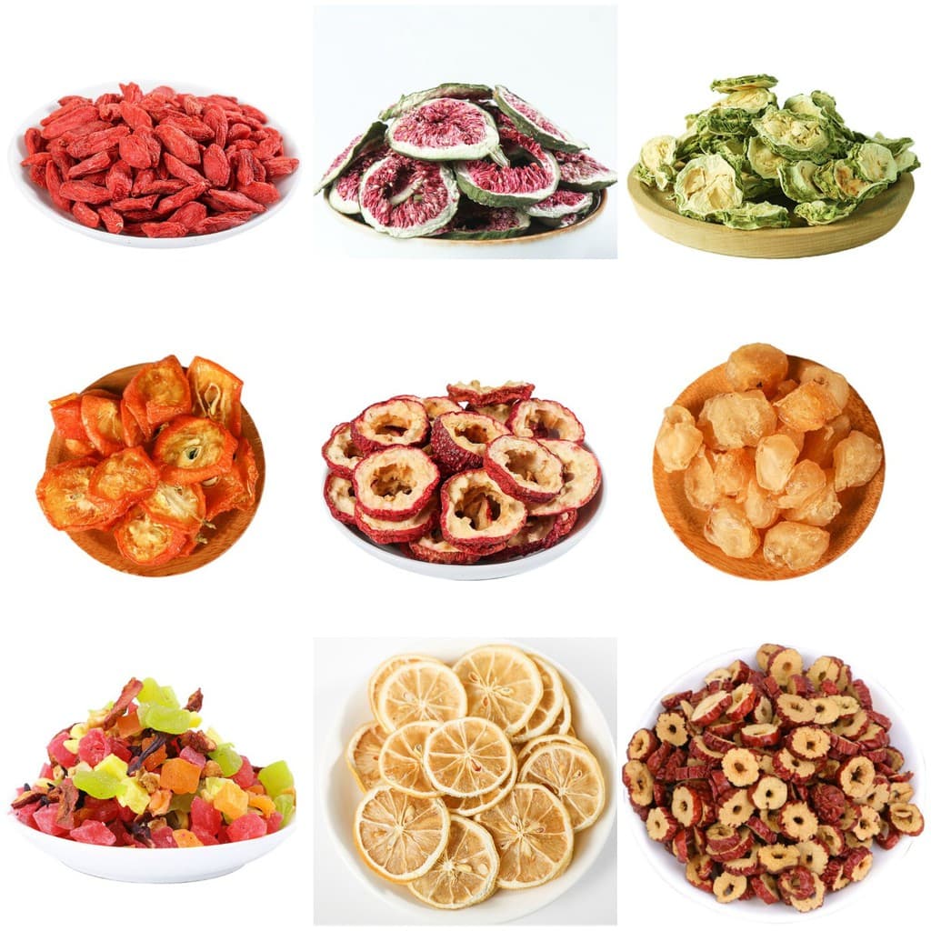 Hoa quả sấy 500Gr giá sỉ 1kg Nguyên liệu chè dưỡng nhan táo đỏ kỳ tử chanh quất long nhãn