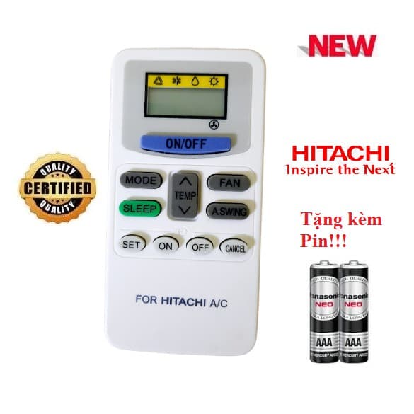 Điều khiển thay thế tương thích cho điều hòa Hitachi 3 các dòng RAS X RAS RAS EJ 1HP 1.5HP 2HP 9000 12000 Hàng Tốt