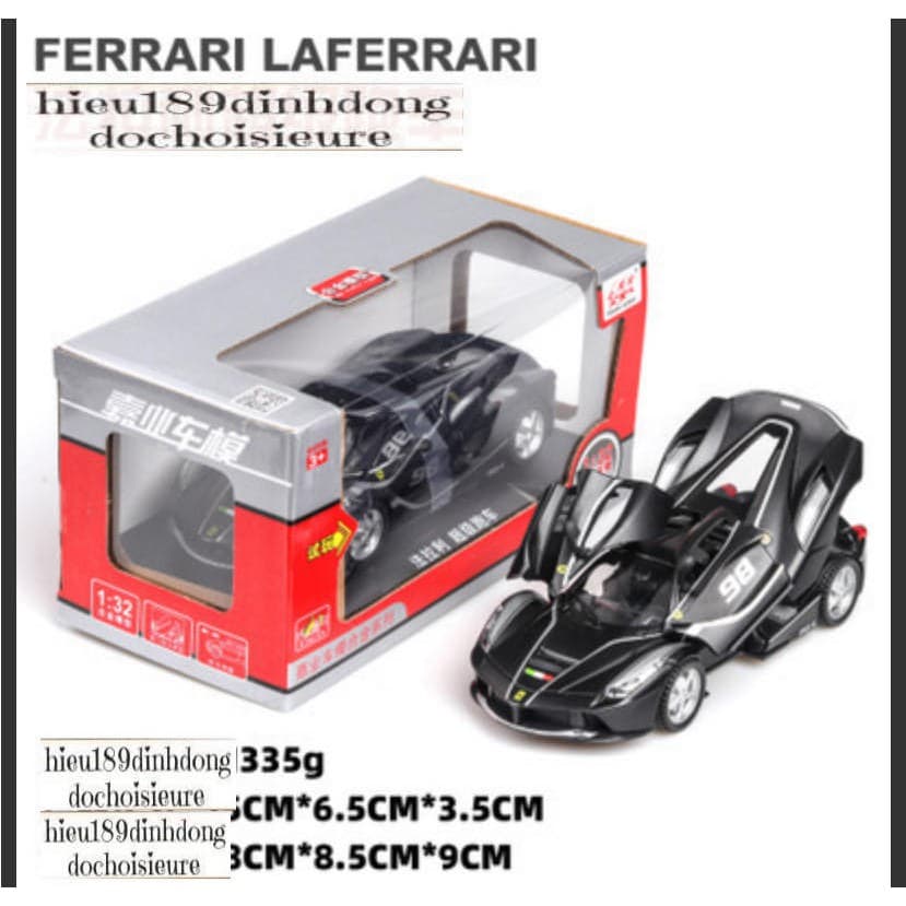 xe sắt siêu xe ferrari mở cánh loại đẹp sắc nét chạy cót có tiếng hú ga đèn phát sáng (video ảnh thật)