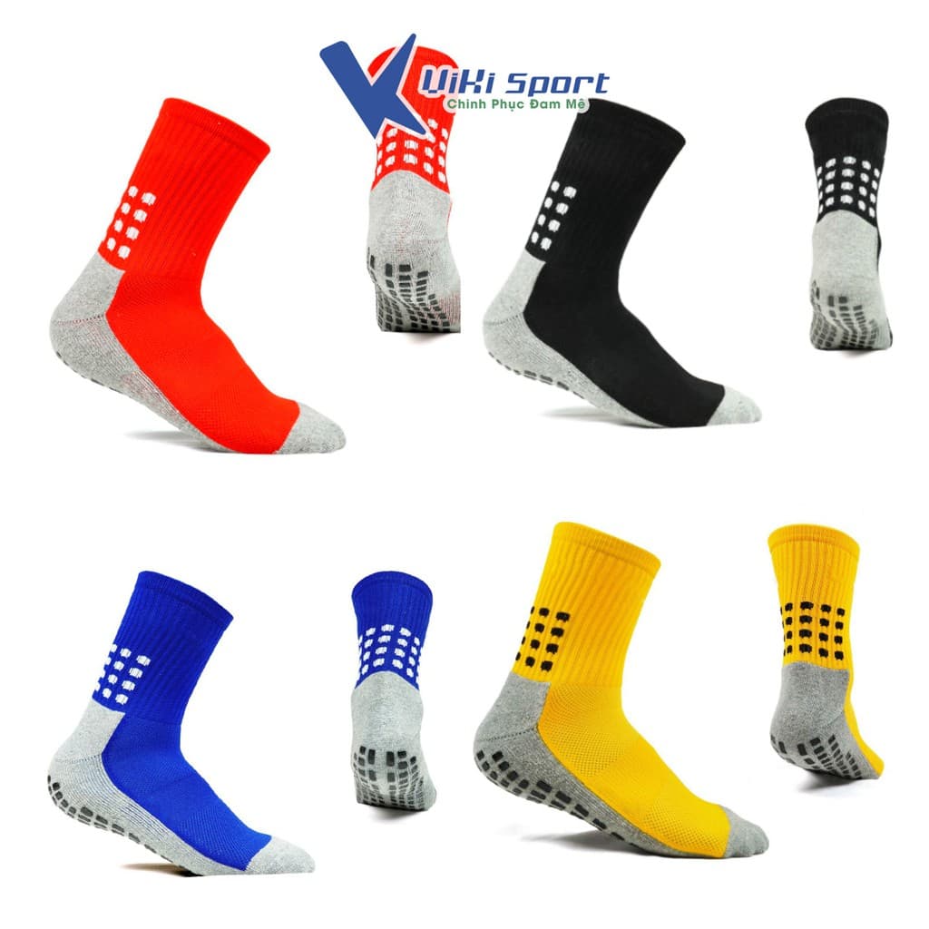Tất chống trơn đá bóng đá banh vớ chống trượt bóng đá ViKi Sport