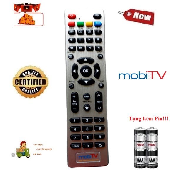 REMOTE Điều khiển thay thế tương thích cho đầu thu MobiTV Hàng CHẤT LƯỢNG CAO