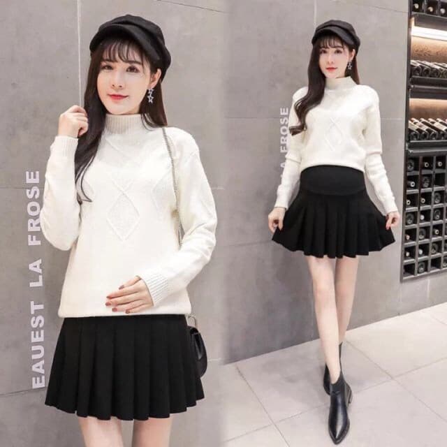 CHÂN VÁY BẦU XINH ( Ảnh thật phía sau)