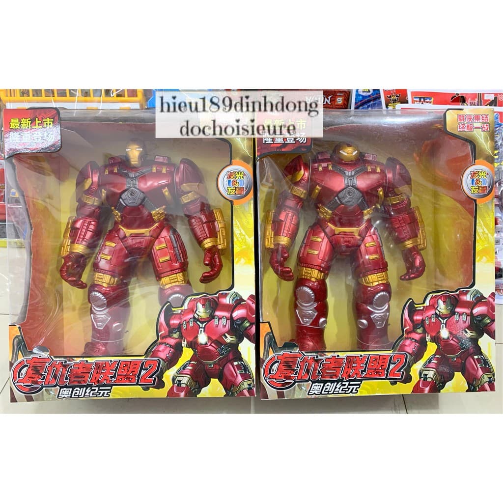 Mô hình ironman hulkbuster người sắt cỡ lớn cao 33 cm (ảnh thật) khách chat chọn mẫu