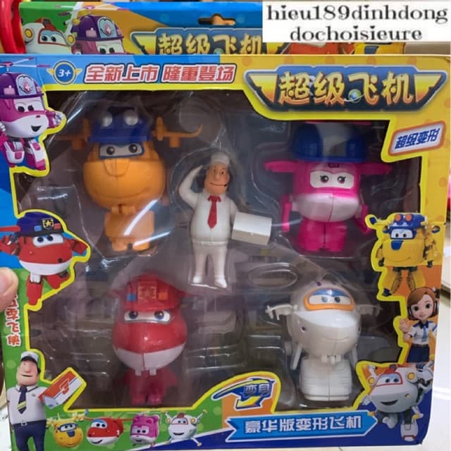 Bộ 4 máy bay đội bay siêu đẳng cỡ lớn kèm 1 thành viên đội bay (ảnh thật)