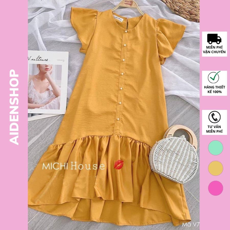 Váy bầu thời trang mùa hè Aidenshop Đâm bầu thiết kế dự tiệc