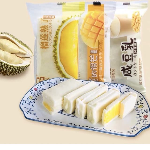 1Kg Bánh Bông Lan Kẹp Kem Các Vị: Xoài Sầu Riêng Sữa Đậu Nành (20 22c)
