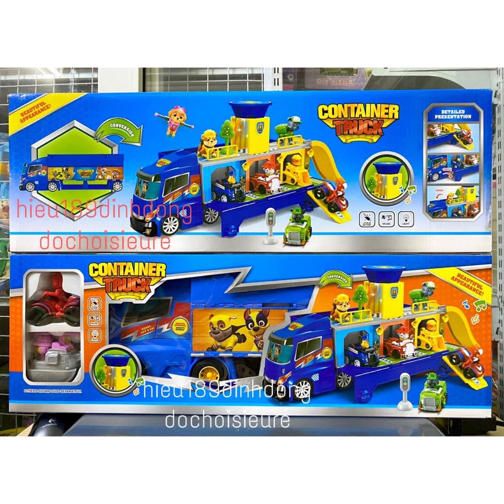 Đồ chơi chó cứu hộ Xe bus và 2 xe cứu hộ ngẫu nhiên
