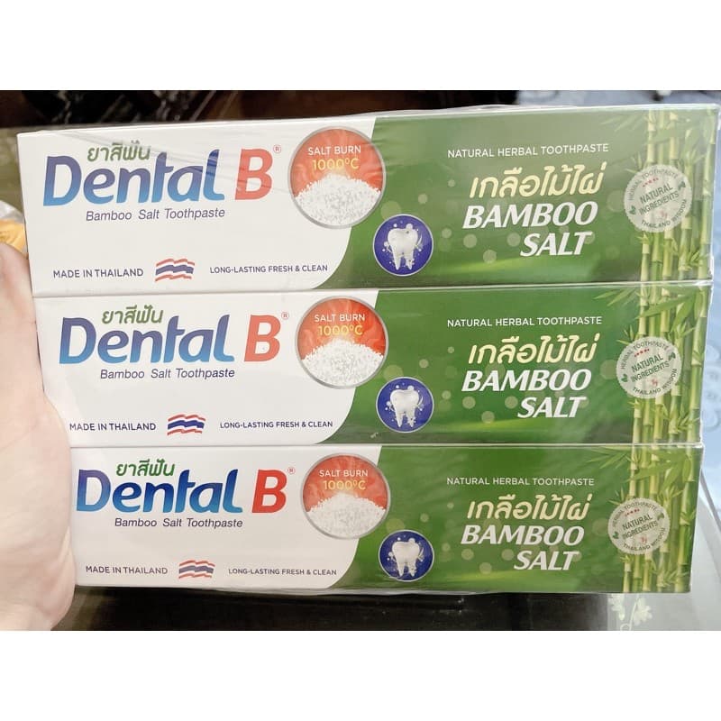 (Tem NK)Kem đánh răng muối tre Dental B Bamboo Salt ThaiLand