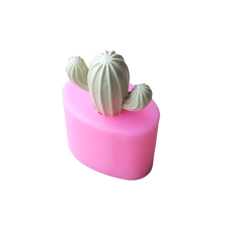 Khuôn Xương Rồng 3 Nhánh to 7 cm Khuôn Silicon Bánh Sinh Nhật Thạch jelly