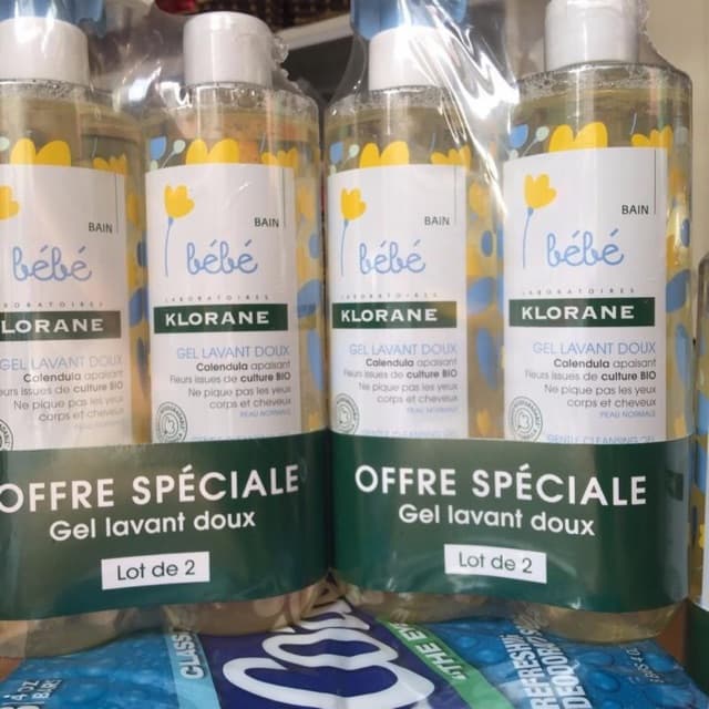 Set Sữa Tắm Gội Klorane Bebe Cho Bé