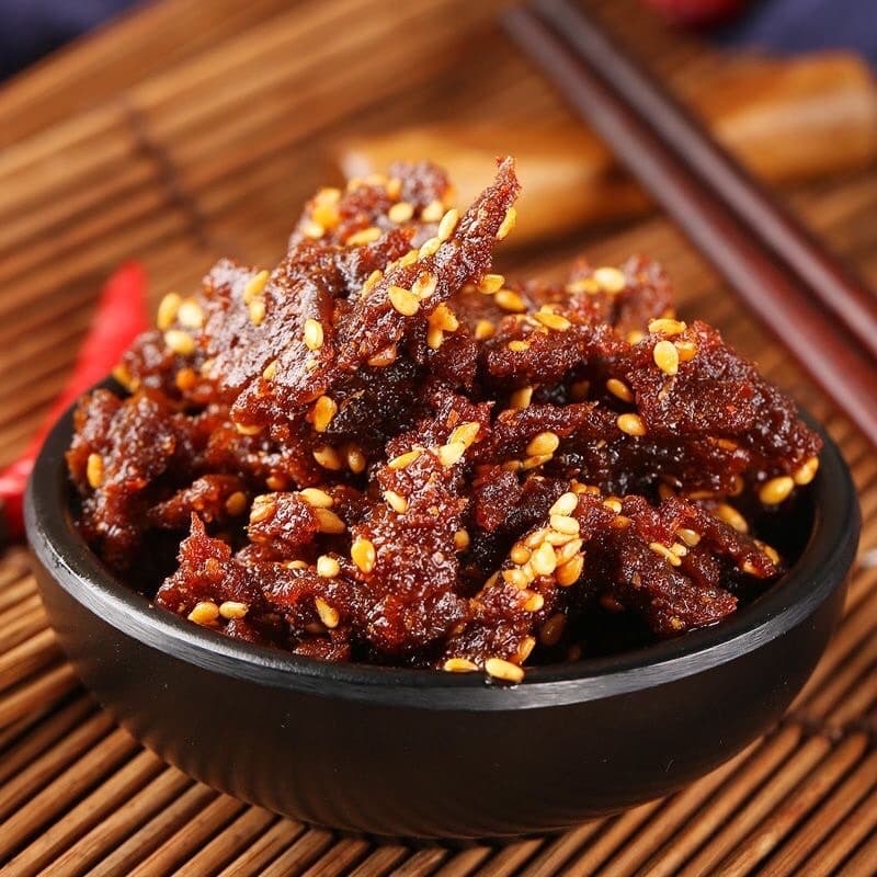 Bò Khô Tẩm Vừng Cay Tê Gói 17g