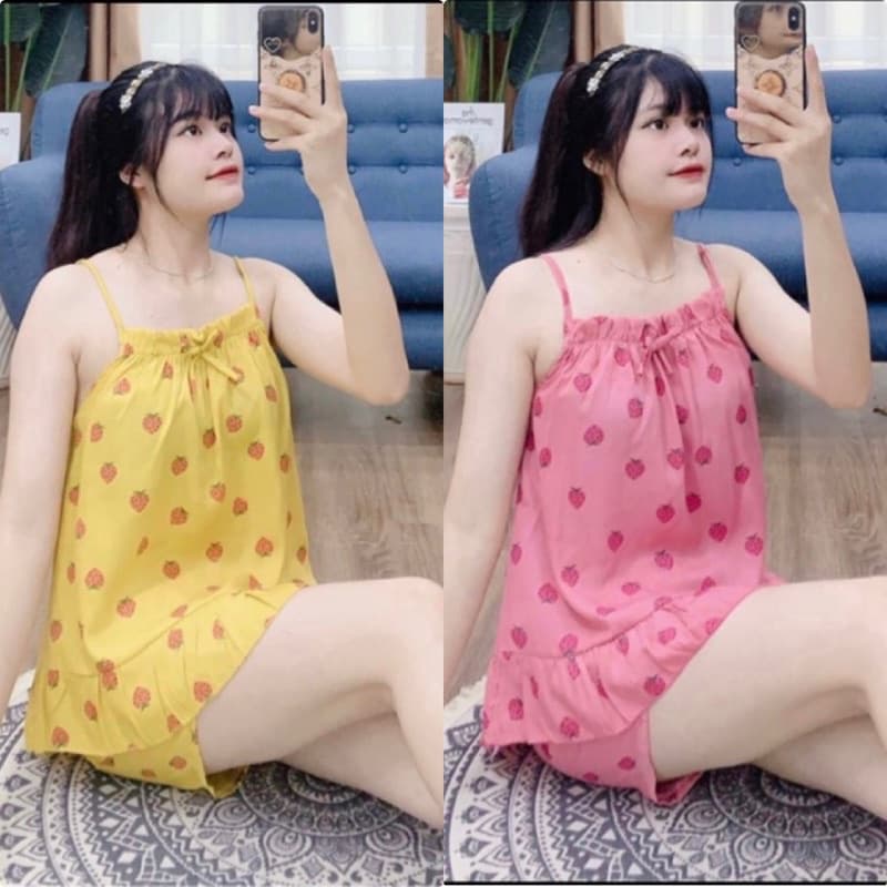 Set Bộ 2 Dây Nơ Dâu Tây