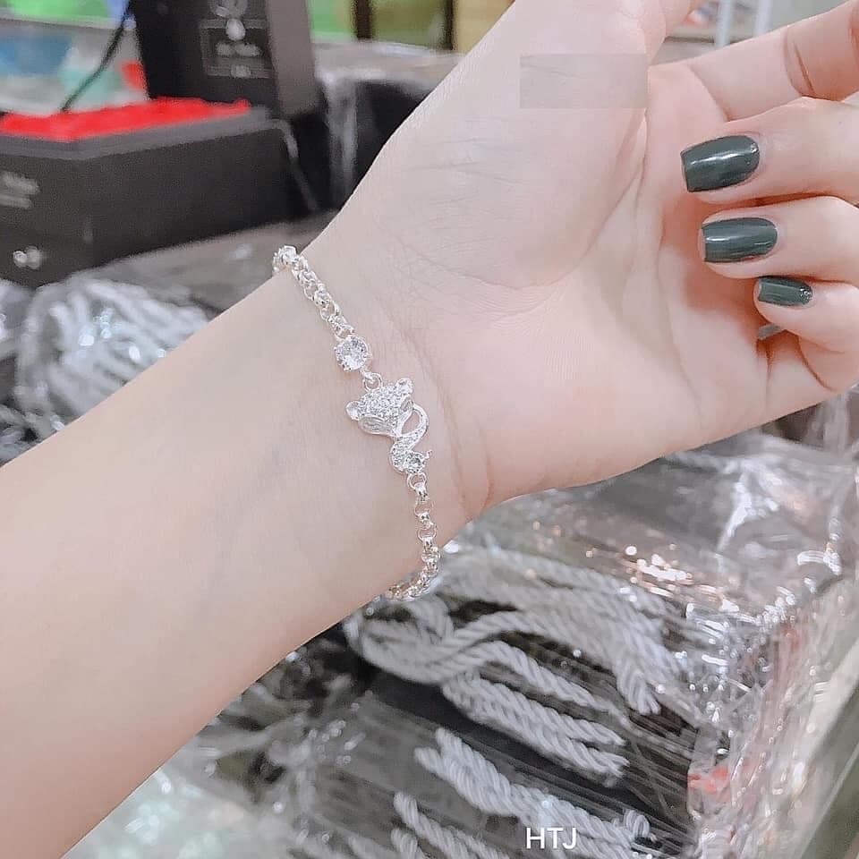 Lắc tay bạc mẫu hồ ly biểu tượng của tính yêu chất liệu bạc ta chuẩn