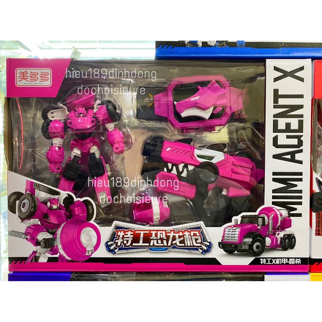Lực lượng nhí x robot biệt đội siêu nhân nhí lucy kèm phụ kiện