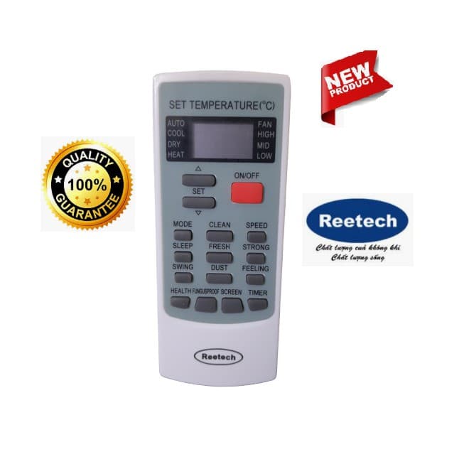 Điều khiển thay thế tương thích cho điều hòa Reetech 4 Reetech RT 1HP 1.5HP 2HP 2.5HP Hàng tốt