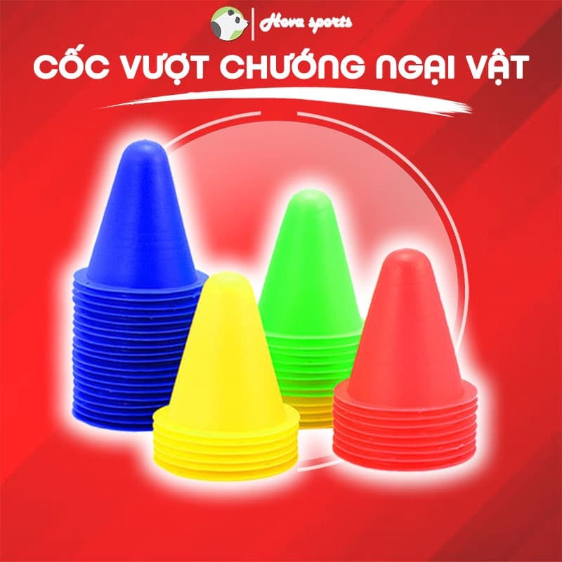 10 Cốc chướng ngại vật nấm chiến thuật bóng đá trượt patin